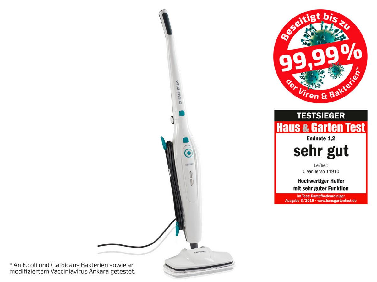 OCZYSZCZACZ PAROWY 11910 - biały, Basics, tworzywo sztuczne (27,6/26,5/67cm) - Leifheit