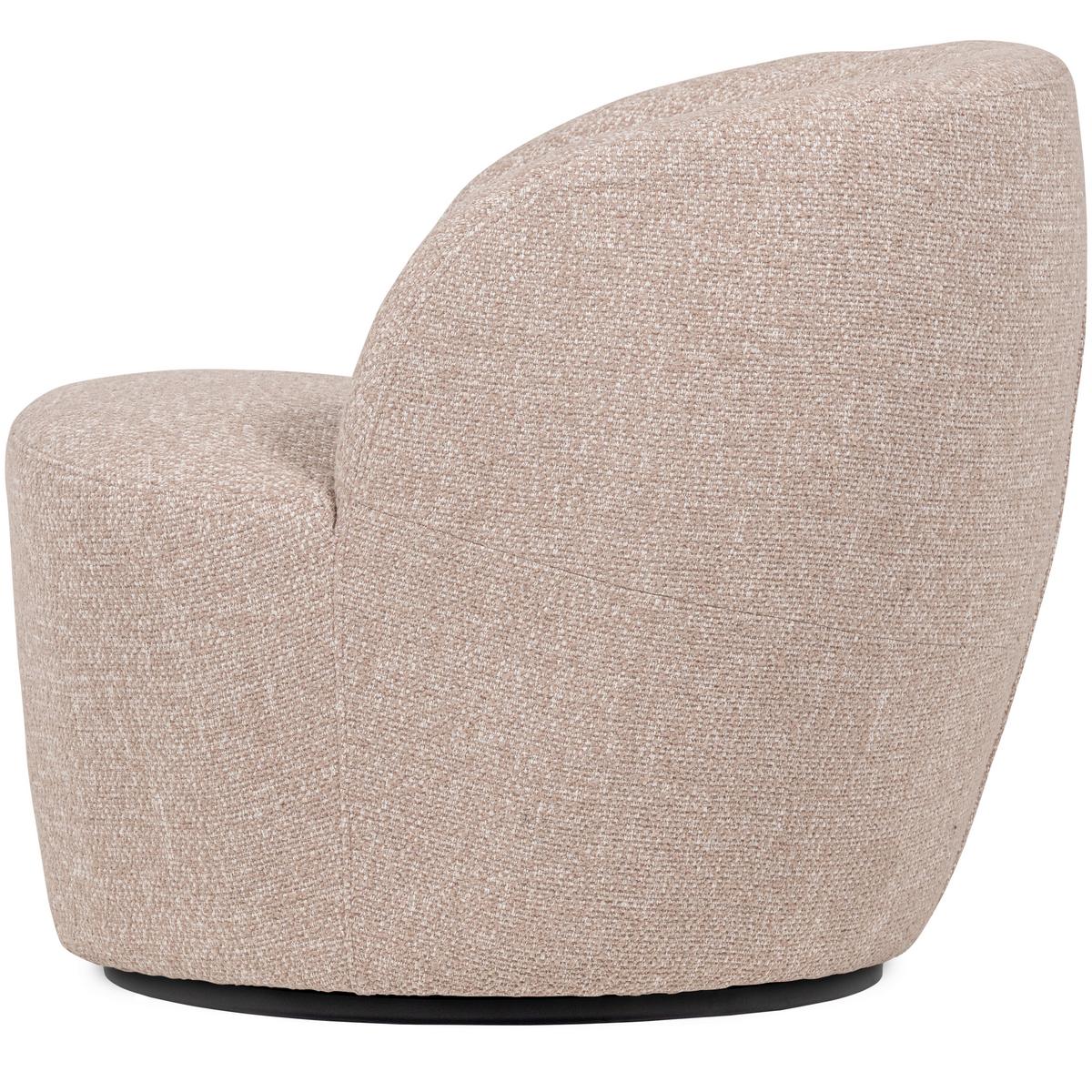 Cocktailsessel Serra Naturfarben - Schwarz/Naturfarben, Design, Kunststoff/Textil (70/68/77cm) - Livetastic