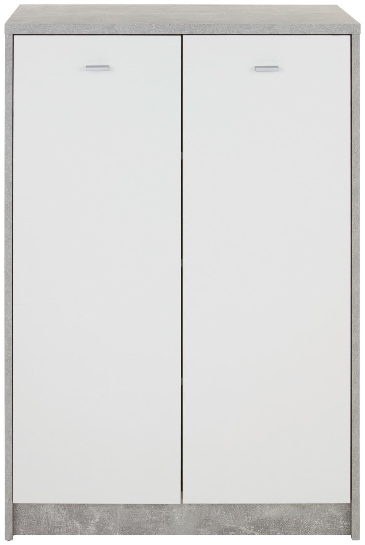 Komoda 4-you New, Siva, Bela - barve kroma/siva, Moderno, umetna masa/leseni material (74/111,4/34,6cm) - Mömax
