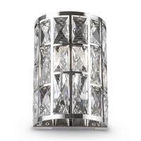 WANDLEUCHTE GELID - Chromfarben/Transparent, Trend, Glas/Metall (14.7/10/21.2cm) - MAYTONI