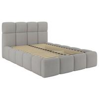 Tapecirani Krevet Cloudy - boje šampanjca, Trend, drvni materijal/metal (120/200cm) - Modern Living