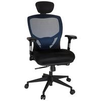 Pisarniški Stol Venus Base, Modra, Črna - modra/črna, Basics, umetna masa/tekstil (66/117/65cm) - MID.YOU