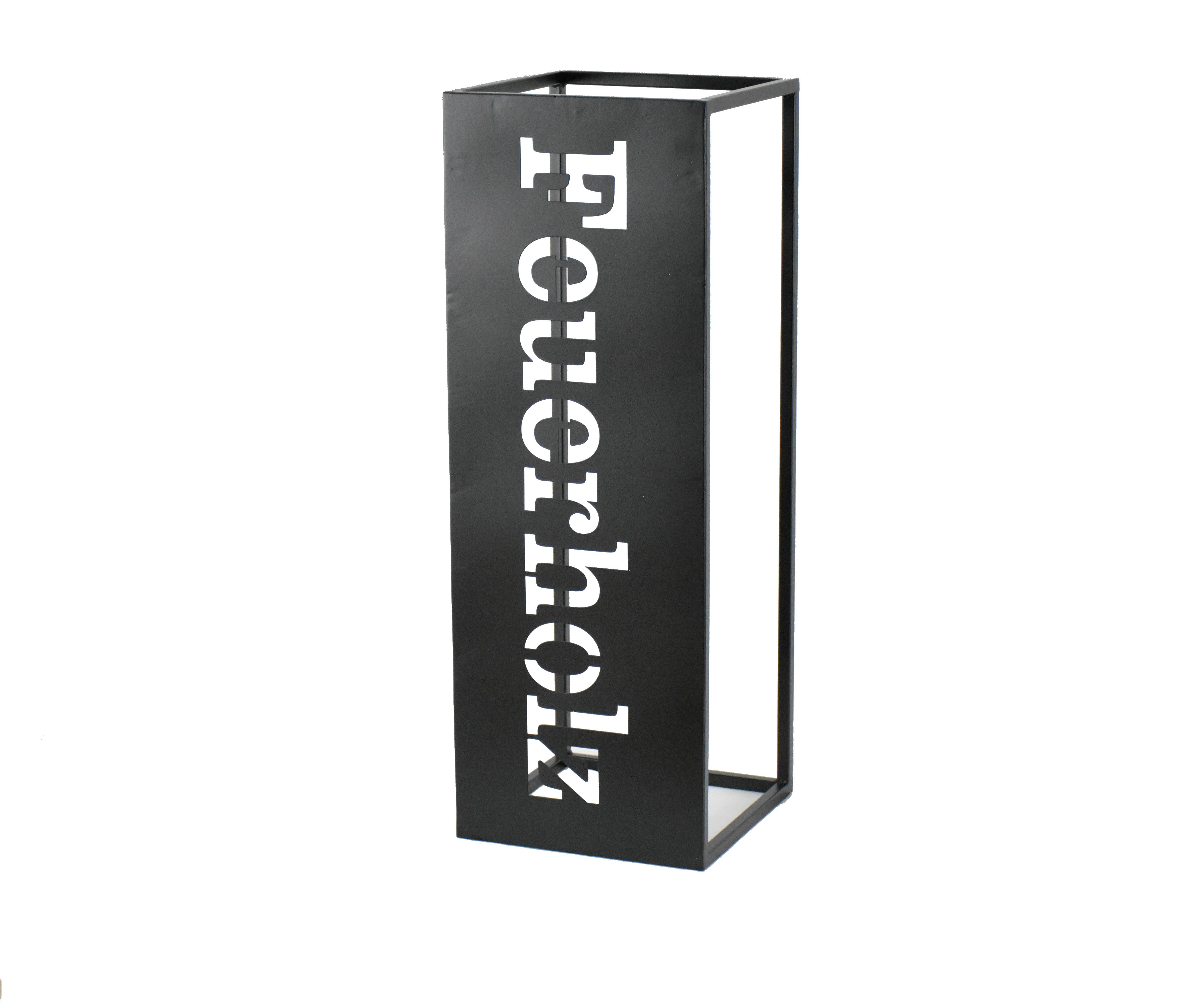 REGAŁ NA DREWNO KOMINKOWE US240696+US240695 - czarny, Lifestyle, metal (24/70/24cm)