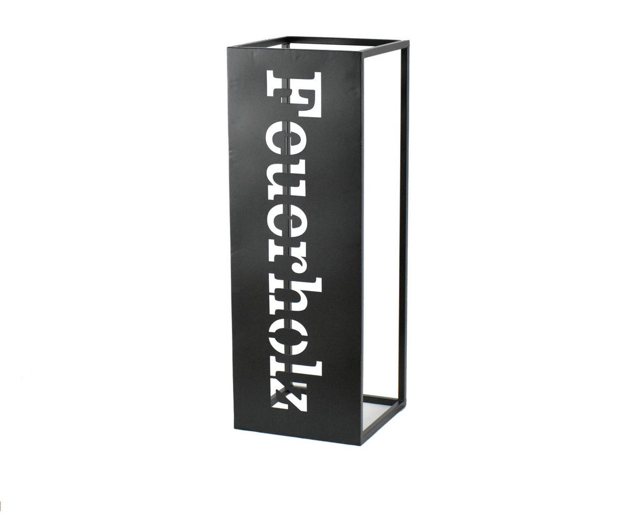 REGAŁ NA DREWNO KOMINKOWE US240696+US240695 - czarny, Lifestyle, metal (24/70/24cm)