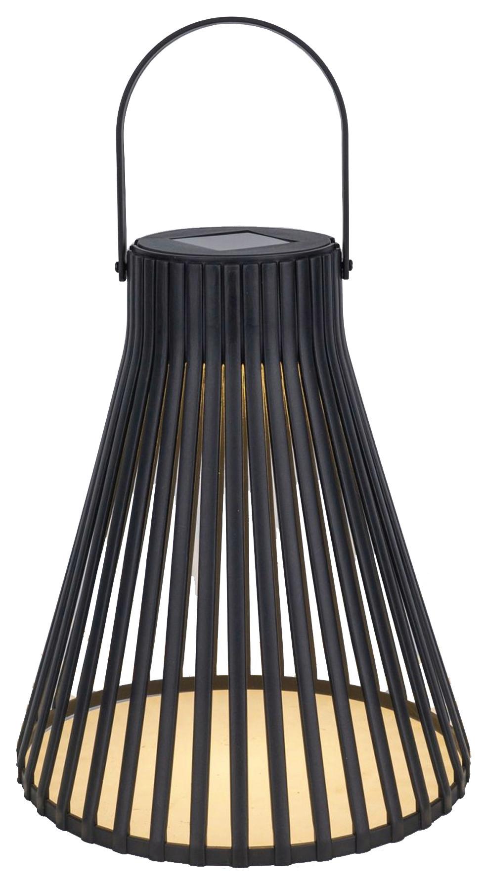 Solarleuchte Schopi Schwarz max. 0,06 Watt - Schwarz, Konventionell, Kunststoff (9-20/24-33cm) - Modern Living