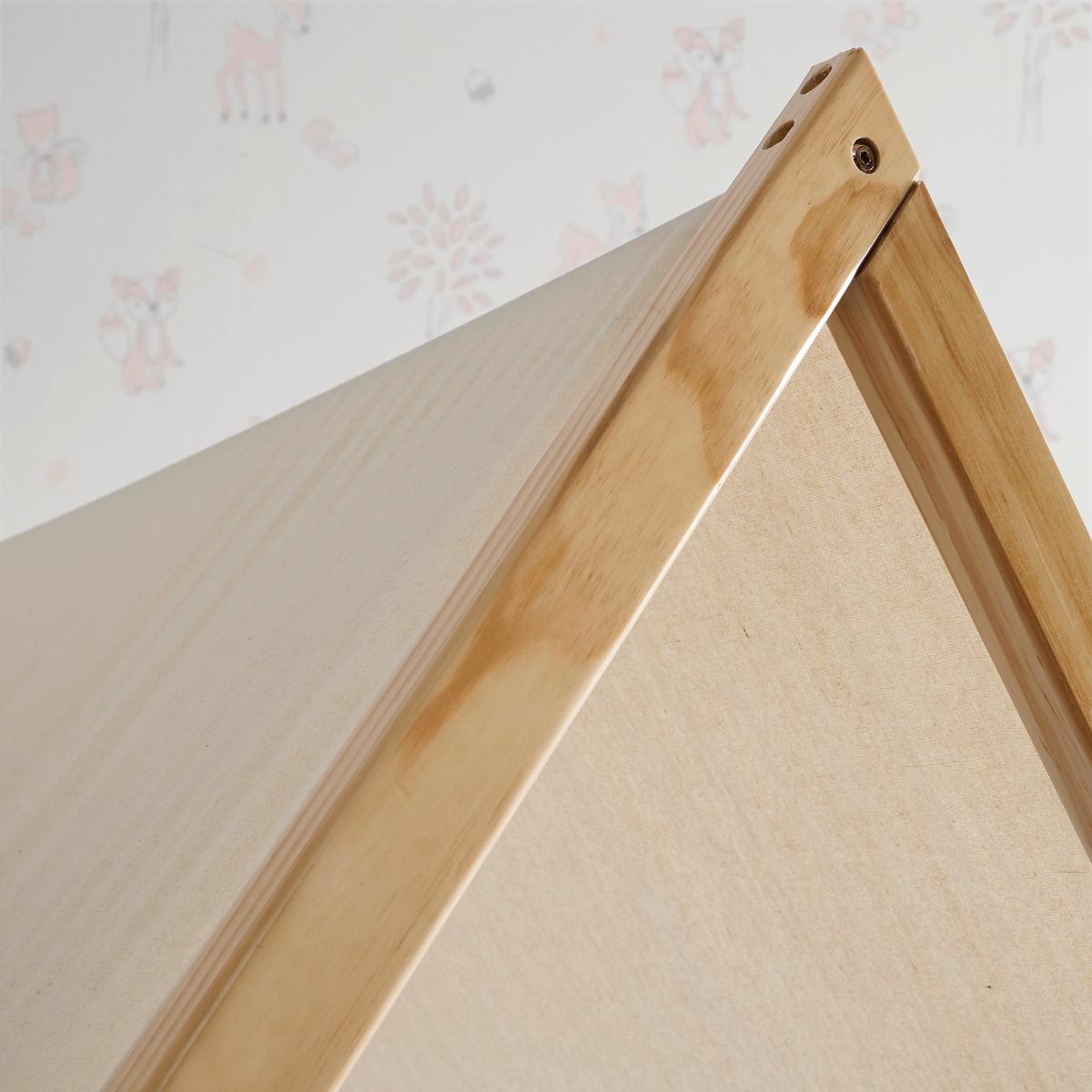 ŁÓŻKO DZIECIĘCE/MŁODZIEŻOWE POPPY - kolor naturalny/biały, Modern, drewno (208/149/100cm) - Bessagi Kids