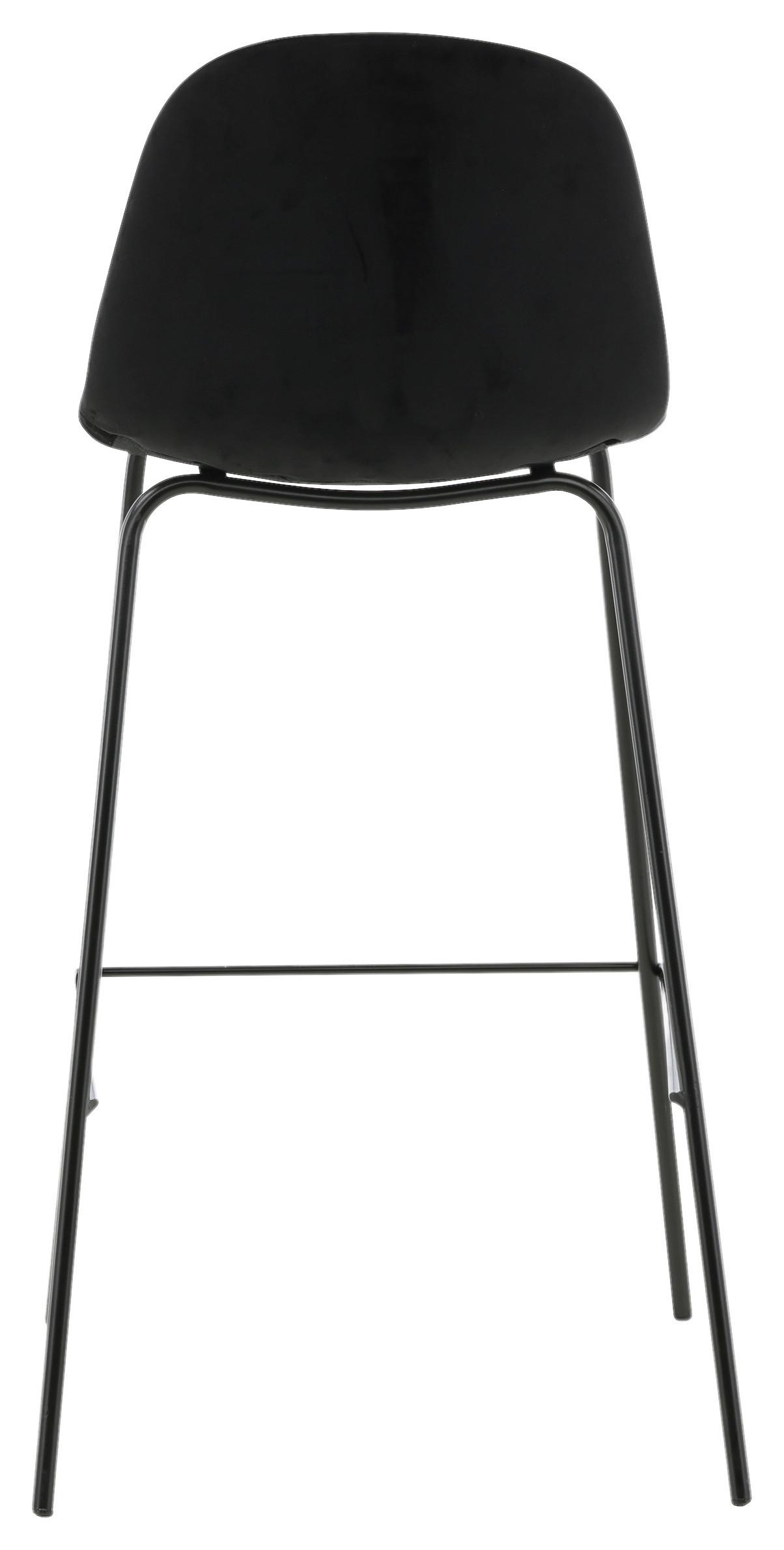 BARHOCKER-SET POLAR - Schwarz, Design, Textil/Metall (41.5/105/43cm) - Livetastic