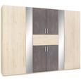 Drehtürenschrank in Eichefarben - Eichefarben/Rostfarben, KONVENTIONELL, Holzwerkstoff/Metall (270/208/58cm) - Modern Living Drehtürenschrank in Eichefarben - Eichefarben/Rostfarben, KONVENTIONELL, Holzwerkstoff/Metall (270/208/58cm) - Modern Living