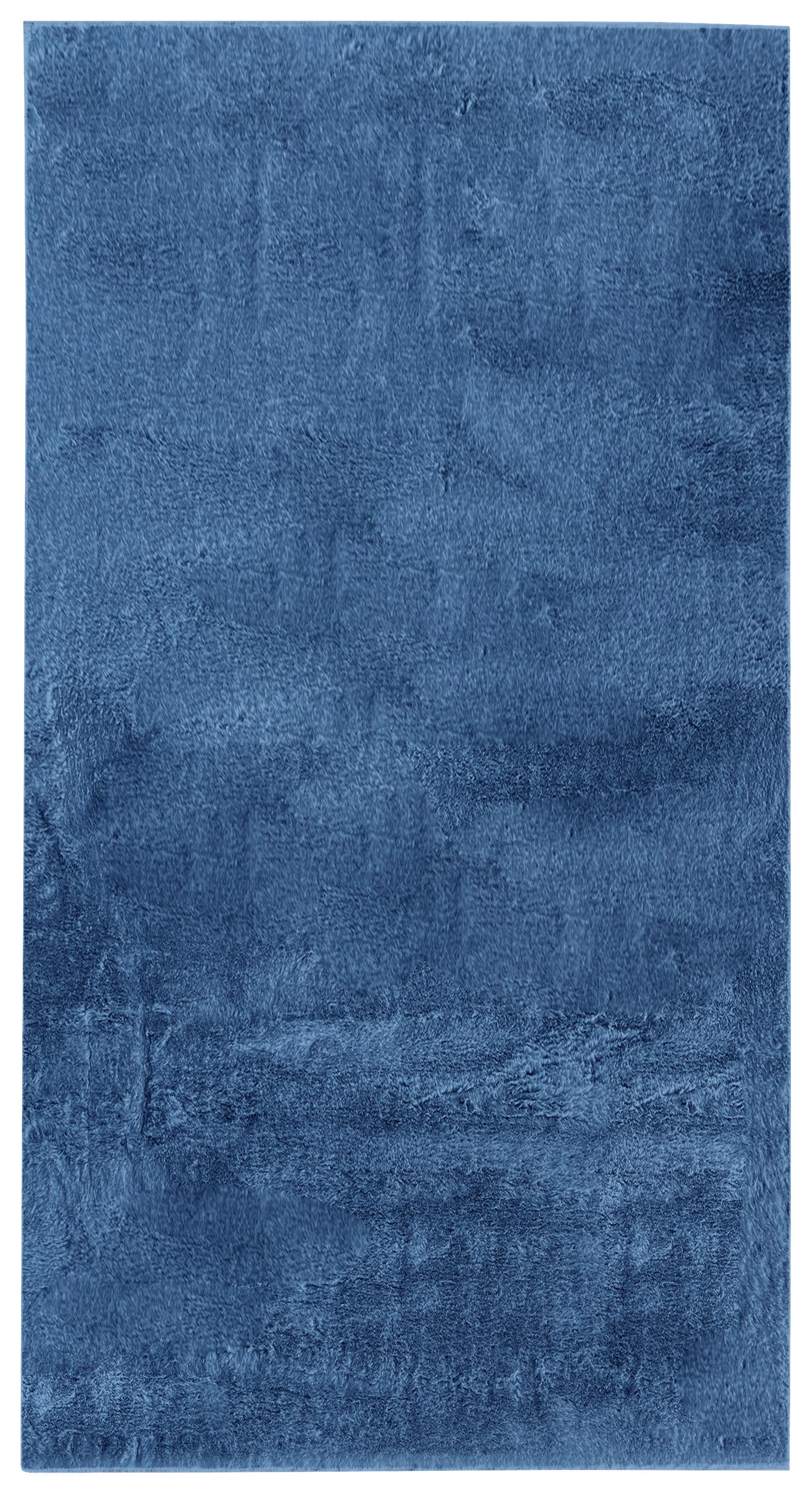 Blană artificială Caroline - albastru închis, Konventionell, textil (80/150cm) - Mömax