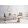 2-SITS SOFFA MALMÖ - ljusgrå/naturfärgad, Modern, trä/textil (120/75/69cm) - Mömax