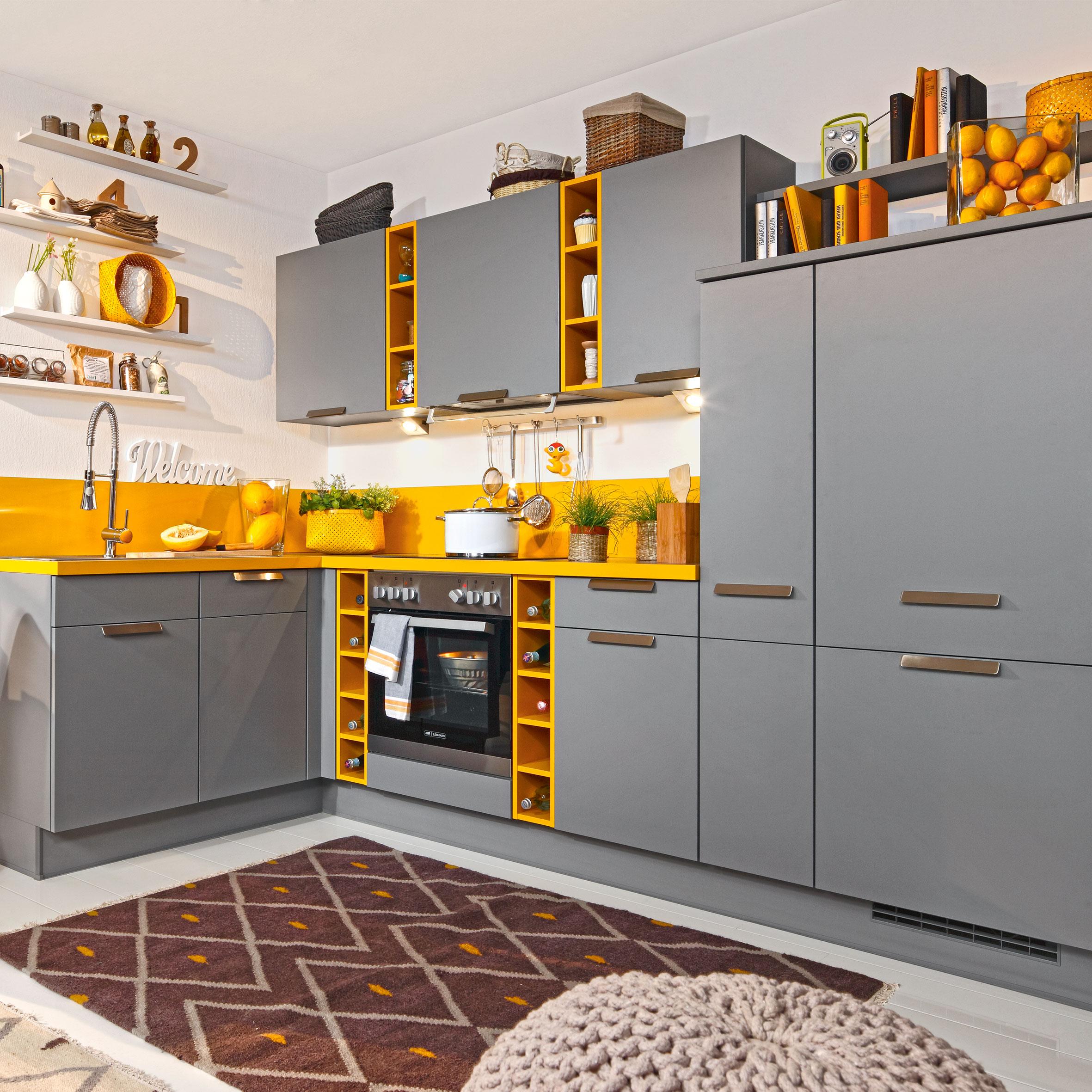 Eckkuche Laser Grau Gelb Online Kaufen Momax