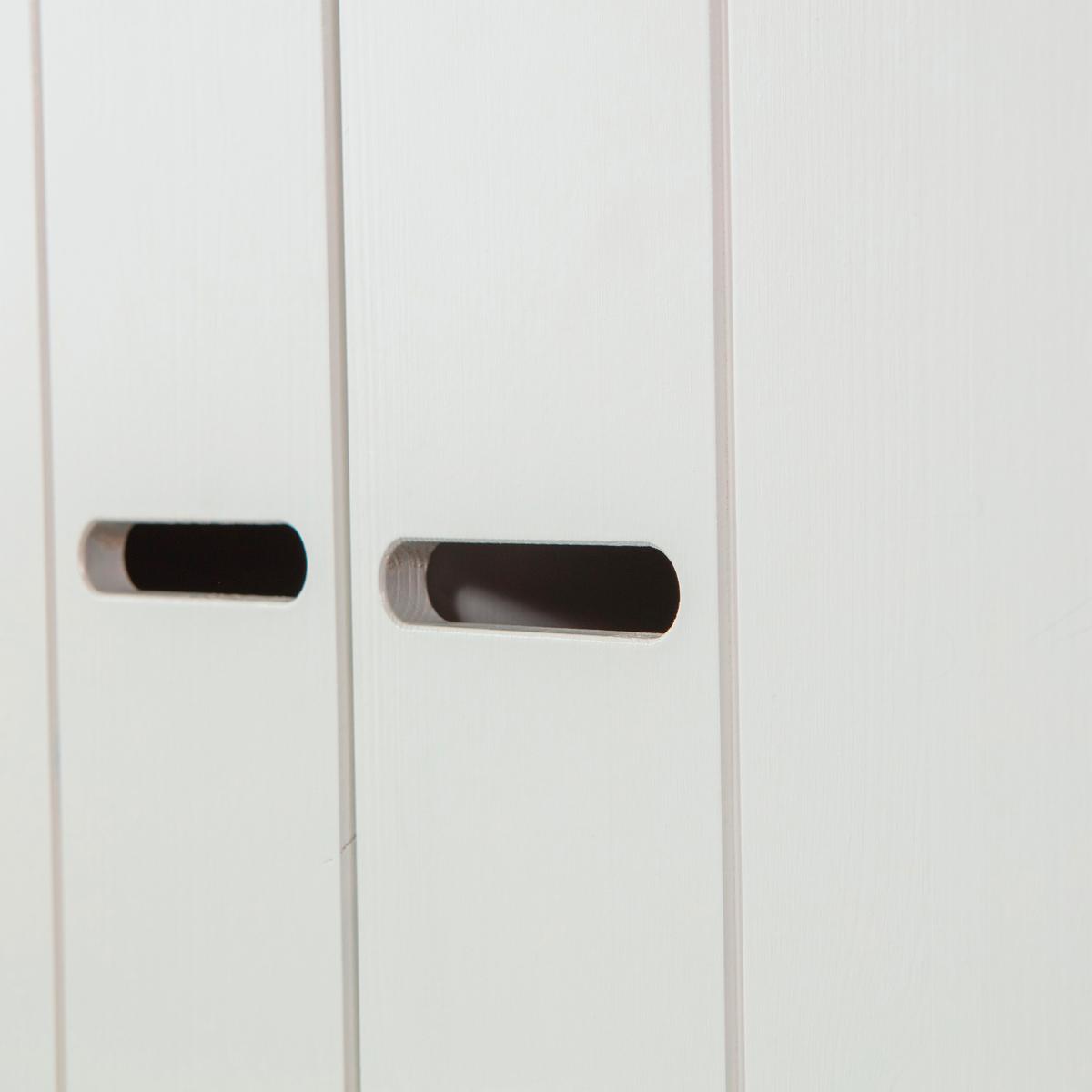 Drehtürenschrank Connect Weiß - Weiß, Design, Holz/Holzwerkstoff (77/175/56cm) - Livetastic