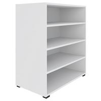Regal Unit in Weiß - Schwarz/Weiß, MODERN, Holzwerkstoff (91,2/89,6/40cm) - Based