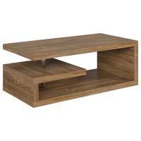 STOLIK KAWOWY GLIMP COFFEE TABLE - kolor dębowy, Design, materiał drewnopochodny (120/60/45cm)