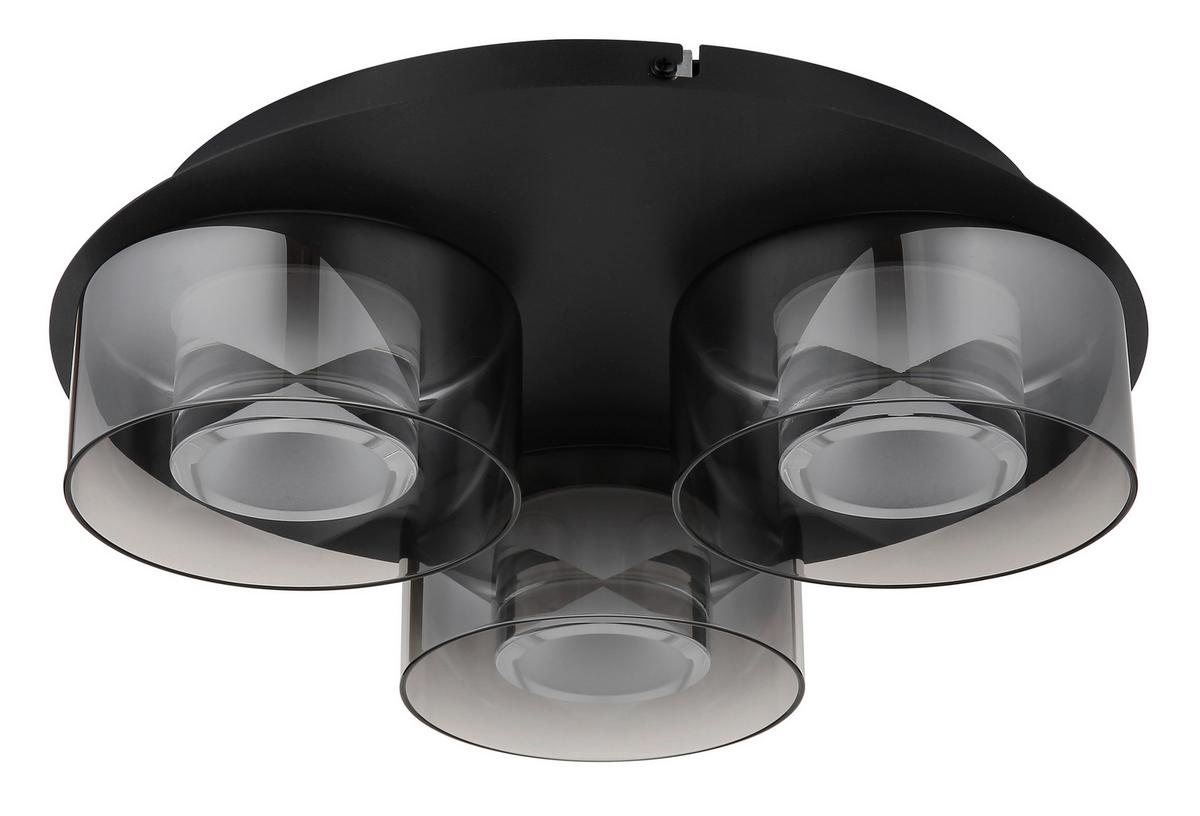 LAMPA SUFITOWA LISSI - przejrzysty/czarny, Design, tworzywo sztuczne/metal (38/11,5cm) - Collet's Monde