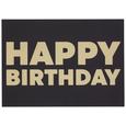 Postkarte Happy Birthday - Goldfarben/Schwarz, MODERN, Papier (14,8/10,5cm) Postkarte Happy Birthday - Goldfarben/Schwarz, MODERN, Papier (14,8/10,5cm)