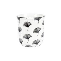 Kaffeebecher Shiva aus Porzellan ca. 300ml - Schwarz/Weiß, LIFESTYLE, Keramik (8,4/9,2cm) - Mömax