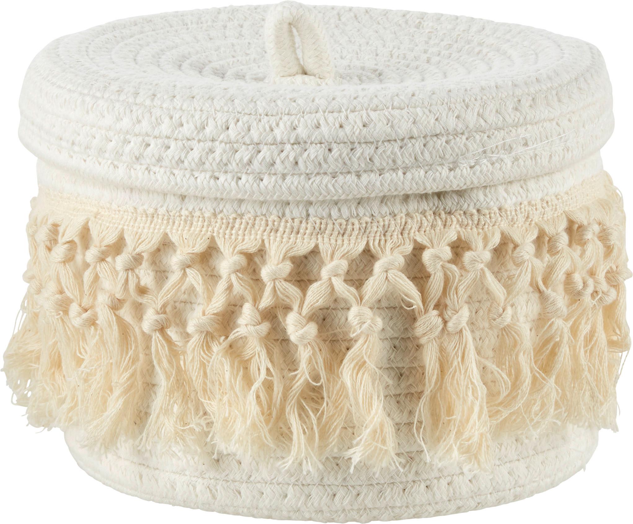 Košara Alvino I -Paz- - krem barve, Basics, naravni materiali (21/15cm) - Modern Living