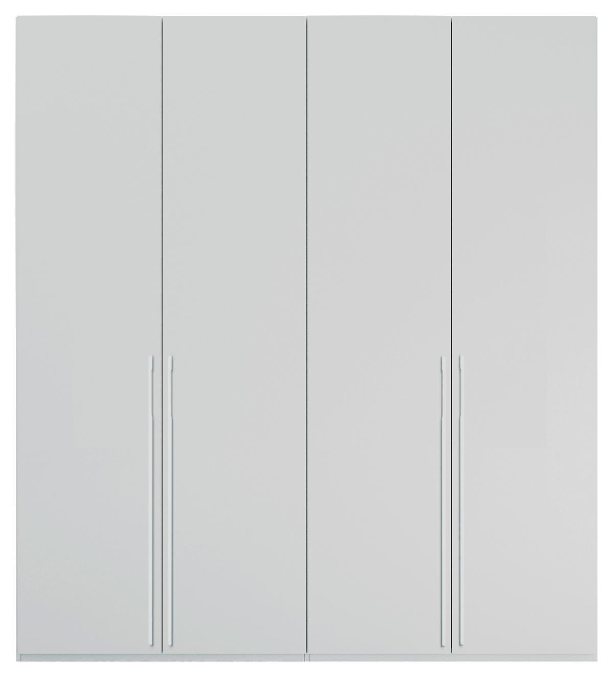 Omara S Klasičnimi Vrati Skat Pure, Siva - siva, Trend, kovina/leseni material (201/223/60cm) - Novel