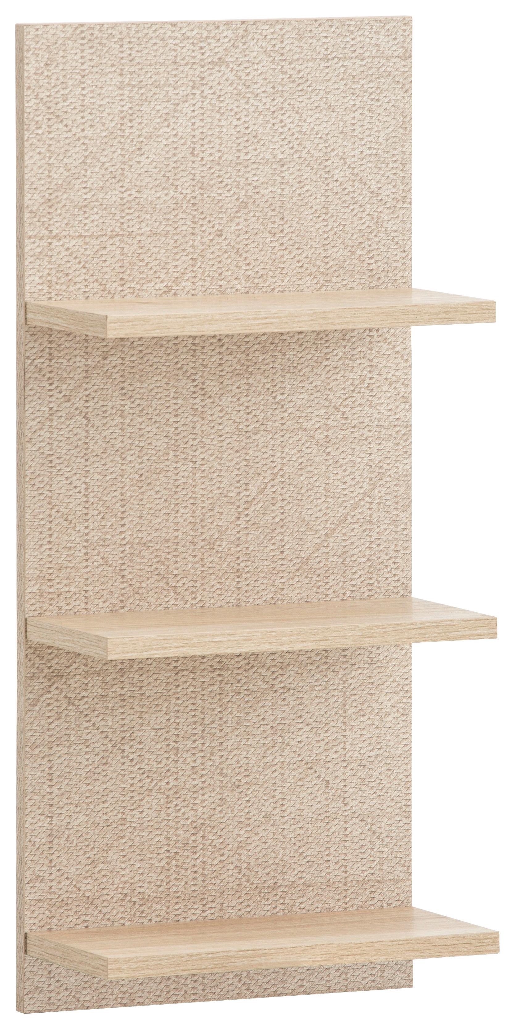 Regal Sander Eiche/Beige - Eichefarben/Beige, MODERN, Holzwerkstoff (30,3/70,2/17,45cm) - MID.YOU