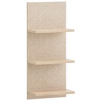 Regal Sander Eiche/Beige - Eichefarben/Beige, MODERN, Holzwerkstoff (30,3/70,2/17,45cm) - MID.YOU