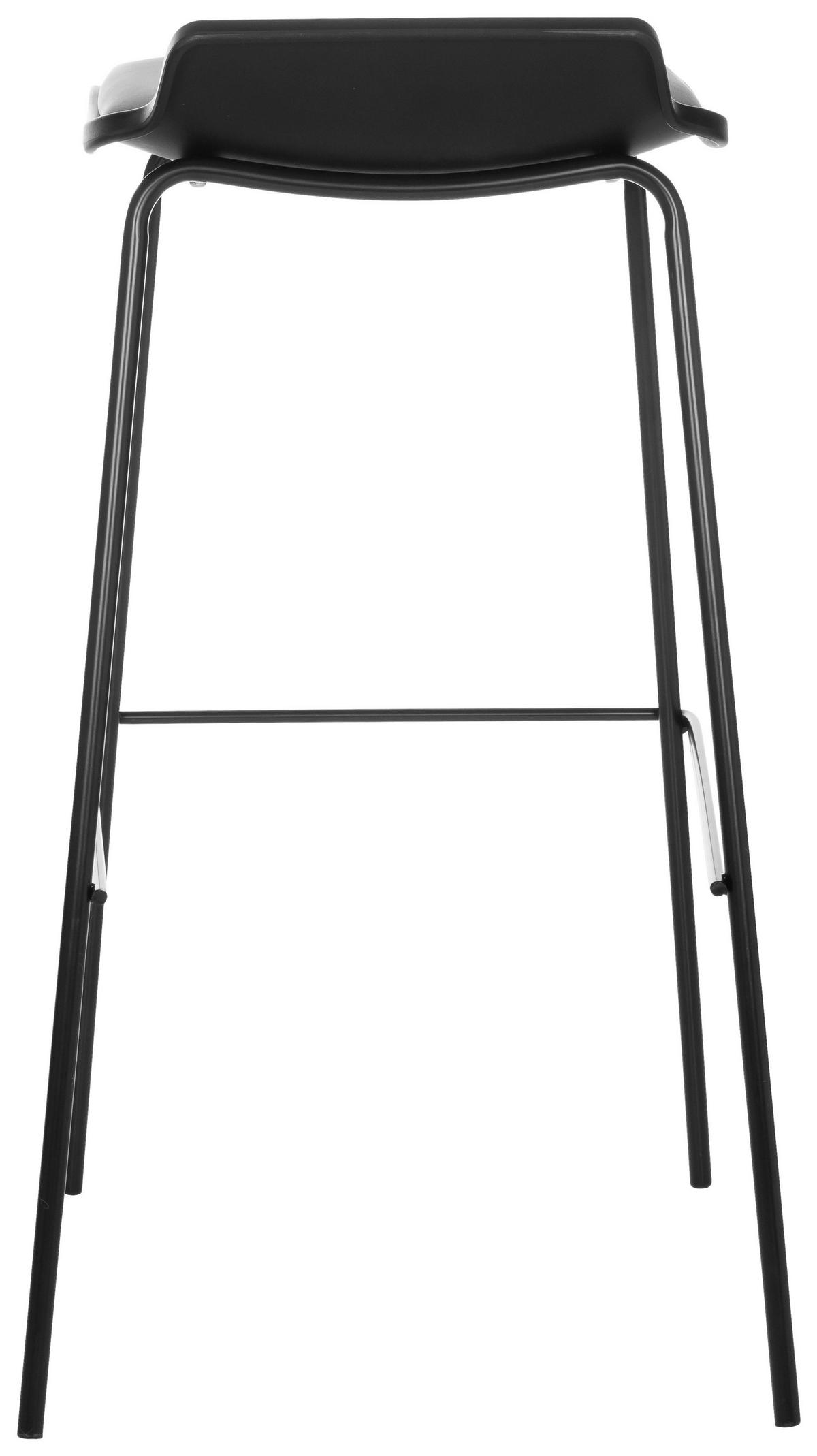 Barski Stol Lonso 10, Črna - črna, Basics, kovina/tekstil (47/82/49cm) - MID.YOU