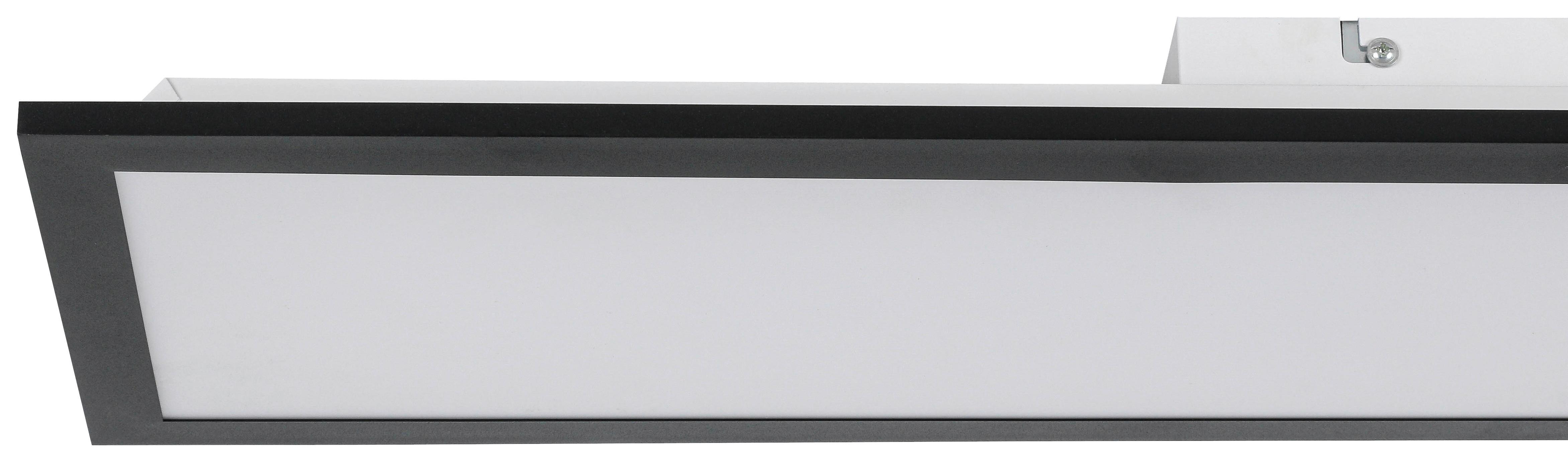 LED-TAKLAMPA JUO - vit/svart, Modern, metall/plast (80/20/6,5cm) - Mömax