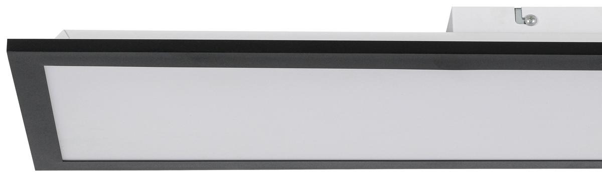 LED-Deckenleuchte Juo Schwarz/Weiß max. 18 Watt - Schwarz/Weiß, MODERN, Kunststoff/Metall (80/20/6,5cm) - Mömax