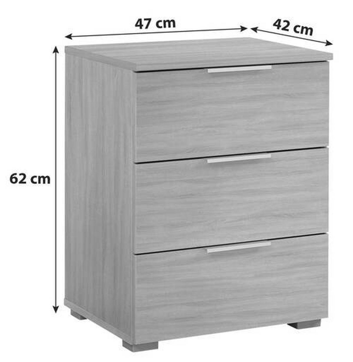 NOPTIERA ALABAMA - stejar Sonoma, Modern, material pe bază de lemn (47/62/42cm) - Modern Living