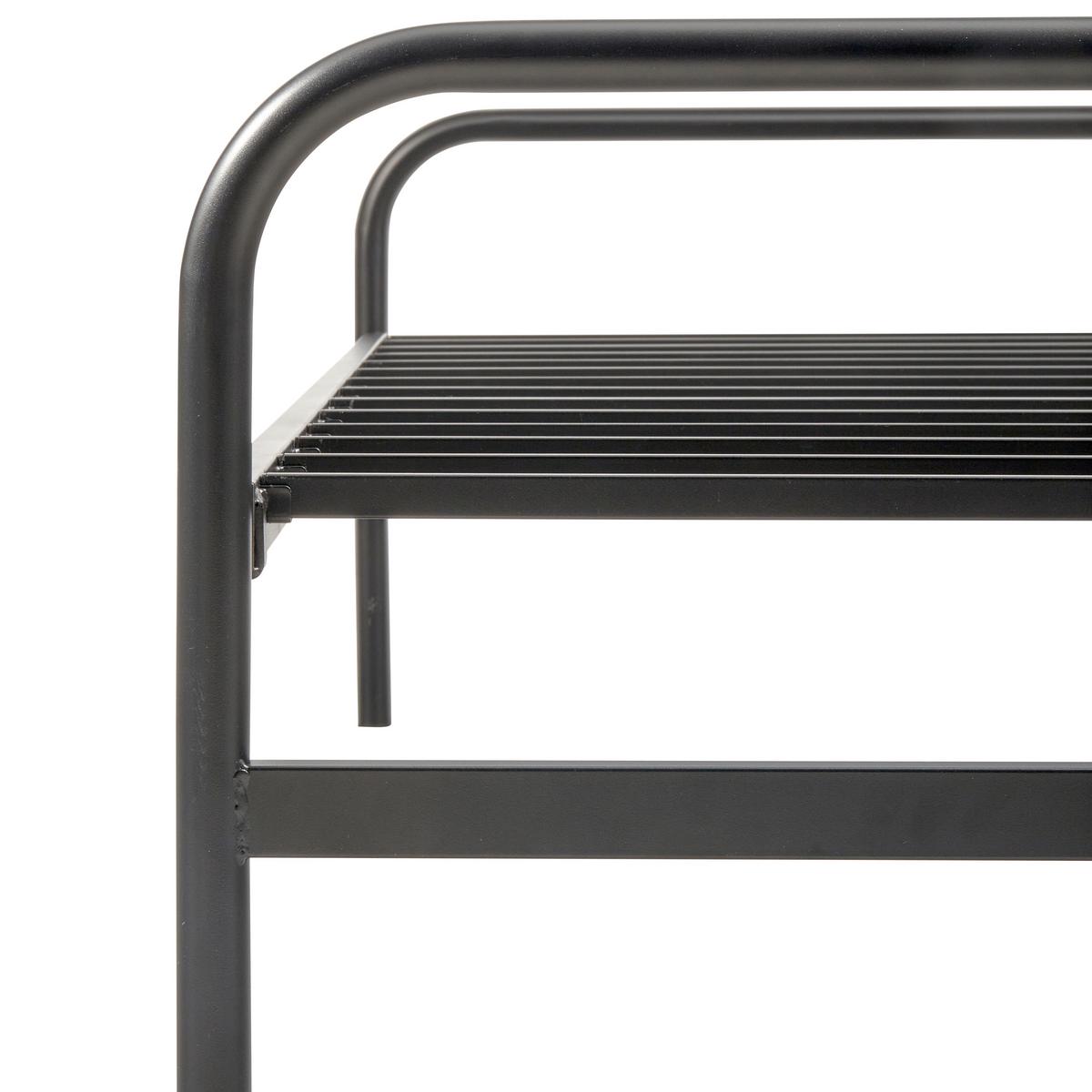 Klappbett Lucy Schwarz - Schwarz, Basics, Metall (90/200cm) - MID.YOU