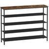 Regal Dunkelbraun/ Schwarz ca. 120x88,5x29 cm - Dunkelbraun/Schwarz, Trend, Holzwerkstoff/Metall (120/88,5/29cm) - MID.YOU