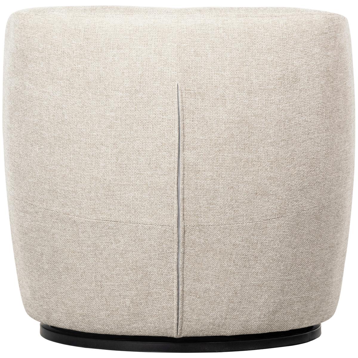 Cocktailsessel Serra Weiß - Schwarz/Weiß, Design, Kunststoff/Textil (70/68/77cm) - Livetastic
