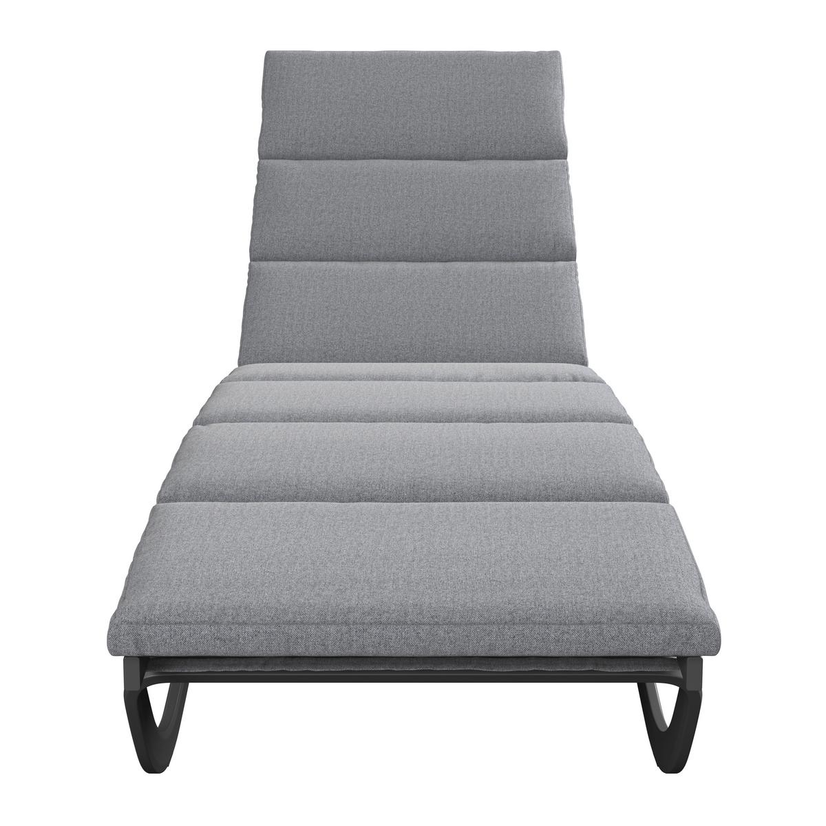 Vrtni Ležalnik Otti, Aluminij - siva/antracit, Basics, kovina/tekstil (211/44/75cm) - Mömax