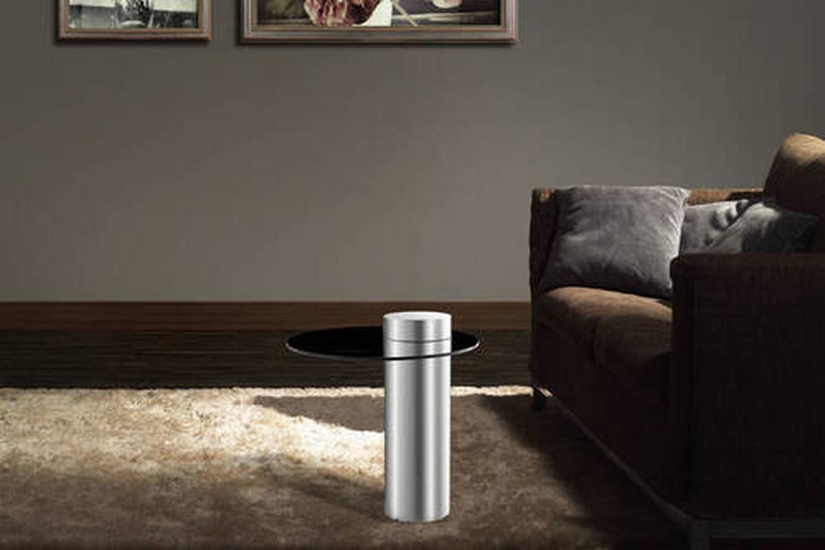 BEISTELLTISCH 9ZKRS-SIV-GRY - Silberfarben/Grau, Modern, Glas/Metall (46/46/52cm) - Kayoom