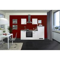 Kuhinjski Blok Z Aparati Alba, Bela - barve nerjavečega jekla/bela, Moderno, kovina/leseni material (220/200/60cm) - FlexWell
