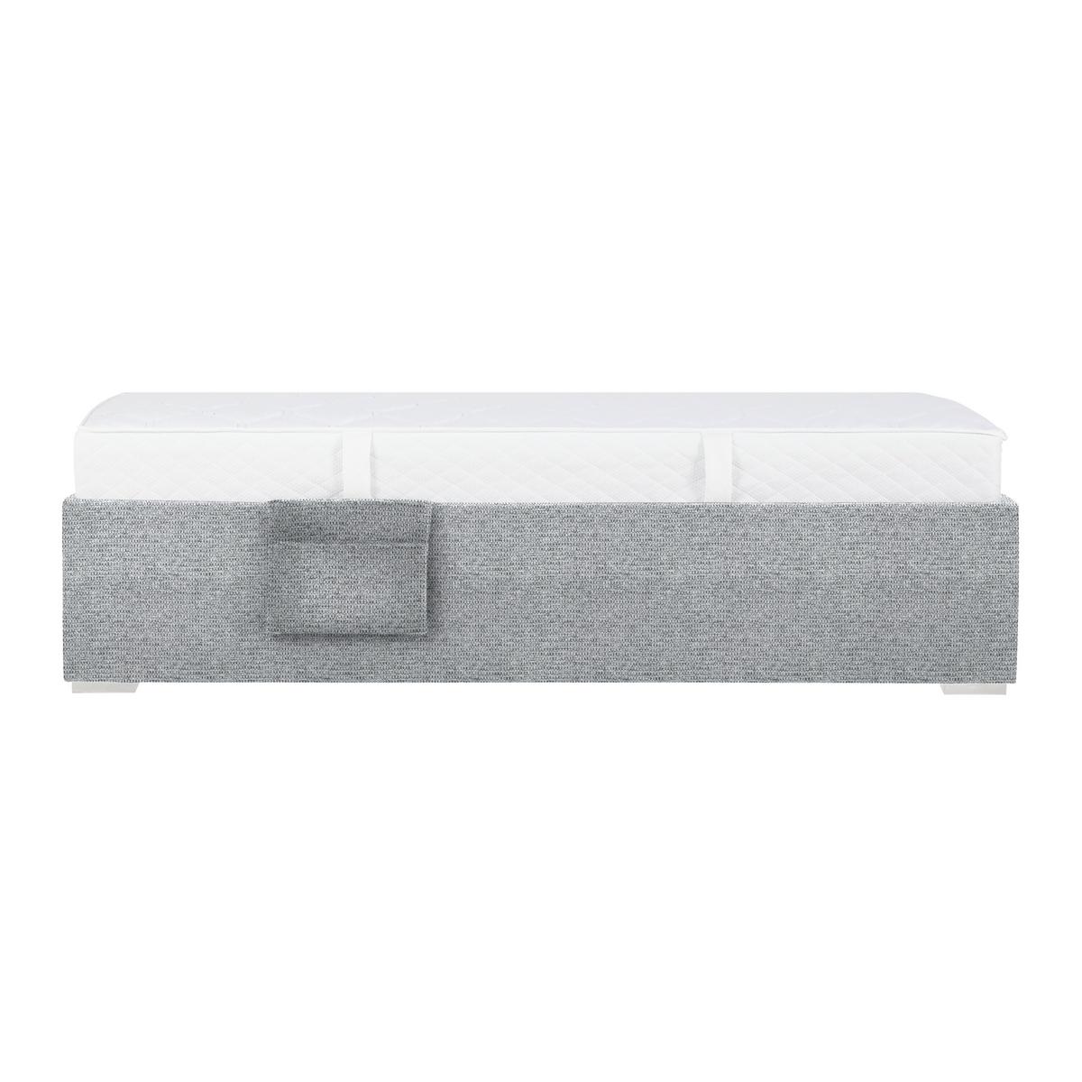 PAT REMI DECOR GRI - culoare natur/gri, Konventionell, lemn/textil (90/200cm) - Mömax