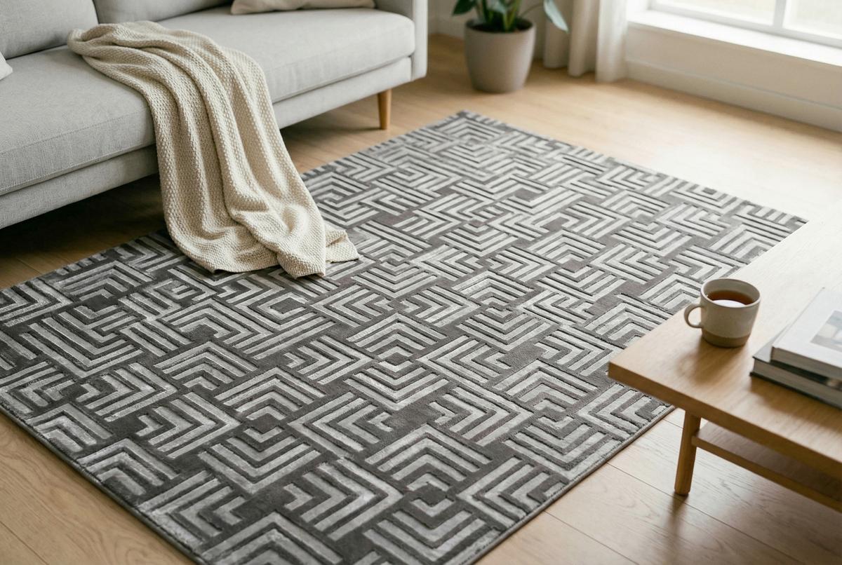 Flachwebeteppich Calma 325 Anthrazit 200x290 Cm - Anthrazit, Basics, Textil (200/290cm) - Kayoom