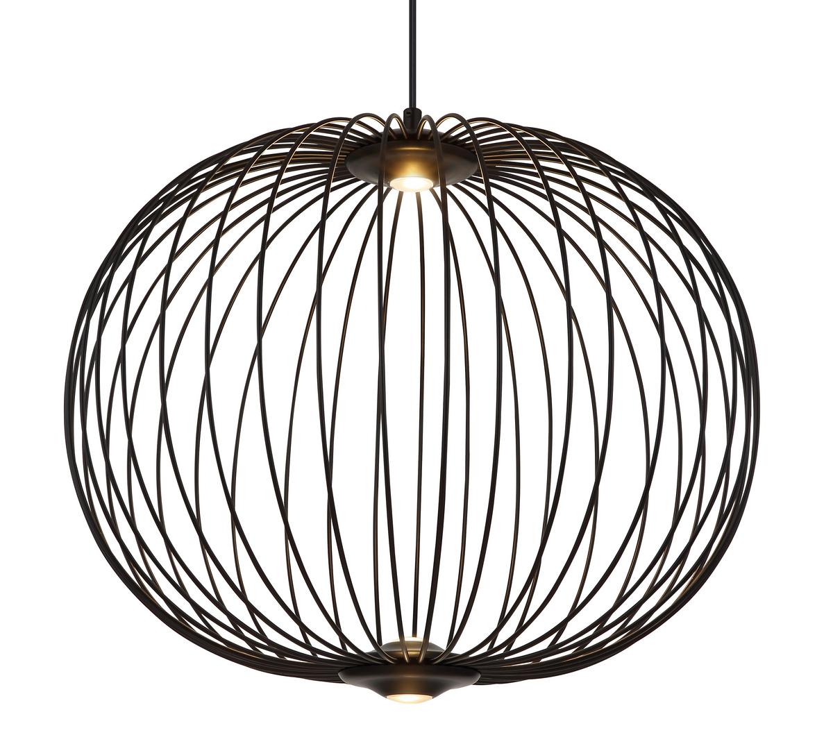 LED-Hängeleuchte Galway Schwarz max. 15 Watt - Schwarz, Basics, Kunststoff/Metall (50/150cm) - Globo