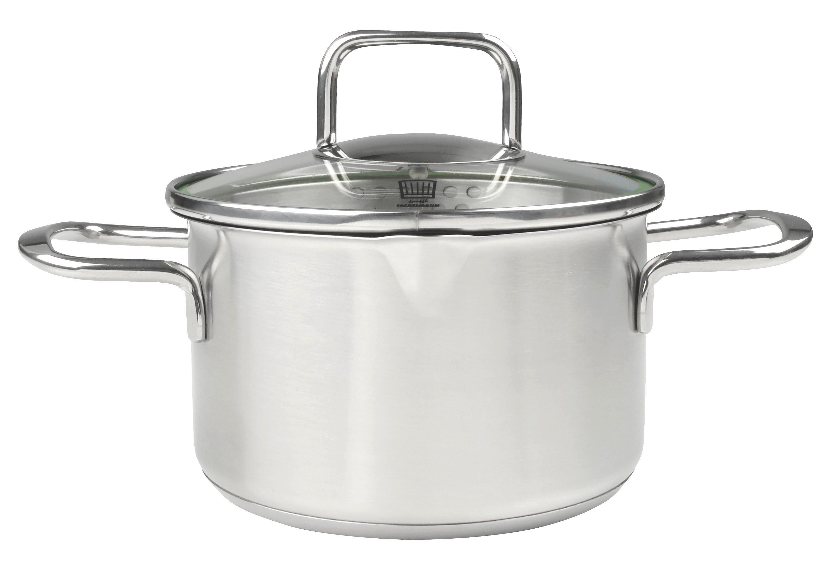 Oală pentru carne Munich 1,5L - culoare inox, Design, sticlă/metal (1500ml) - Chefkoch+Fackelmann