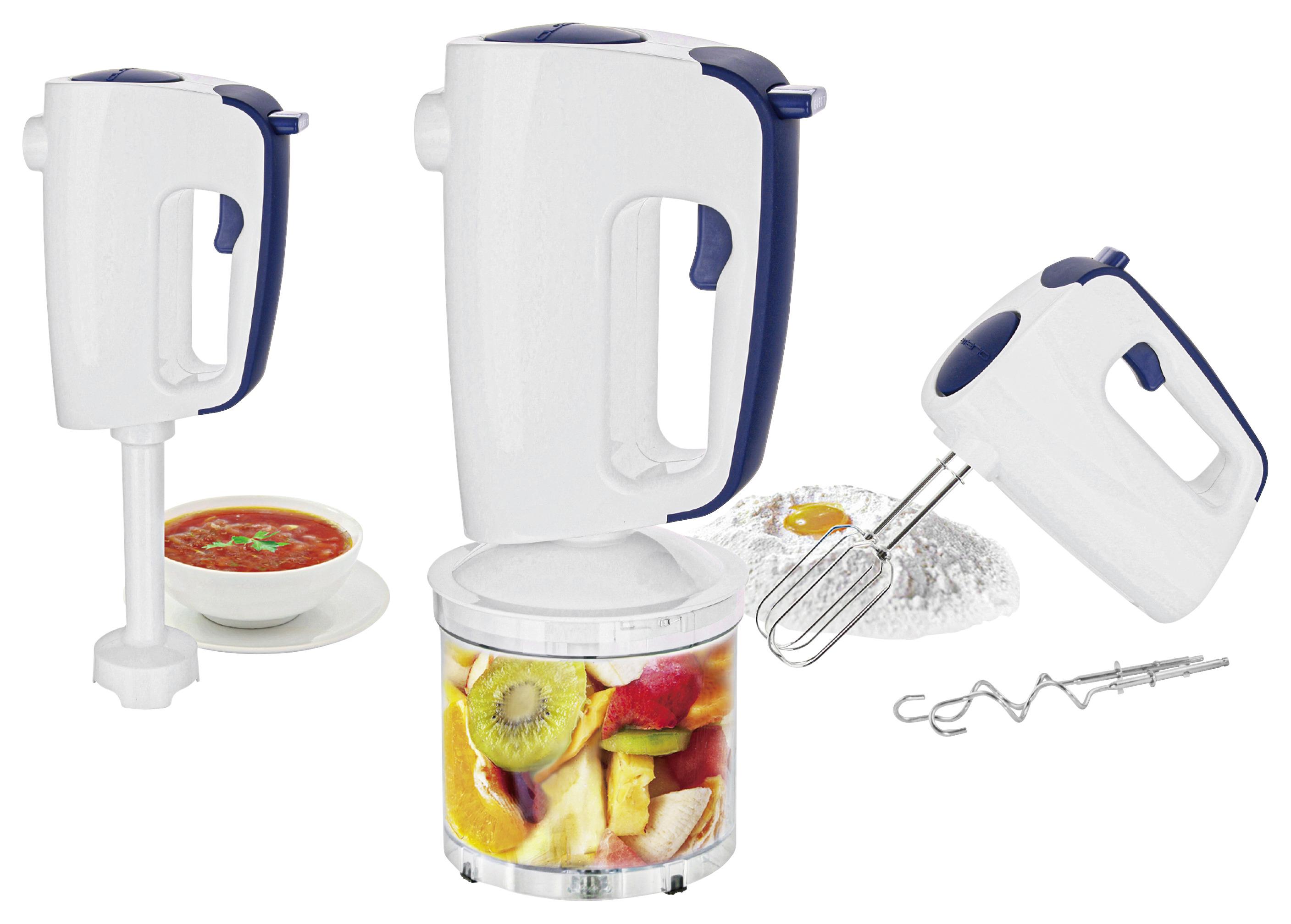Handmixer Gerda Grau/Weiss max. 300 Watt - Blau/Weiss, Kunststoff/Metall (18,8/8/15cm) - Insido