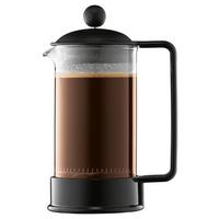 Kaffeebereiter Bodum Brazil Schwarz ca. 0,35l - Schwarz, KONVENTIONELL, Glas/Kunststoff (11/17/8cm) - Bodum
