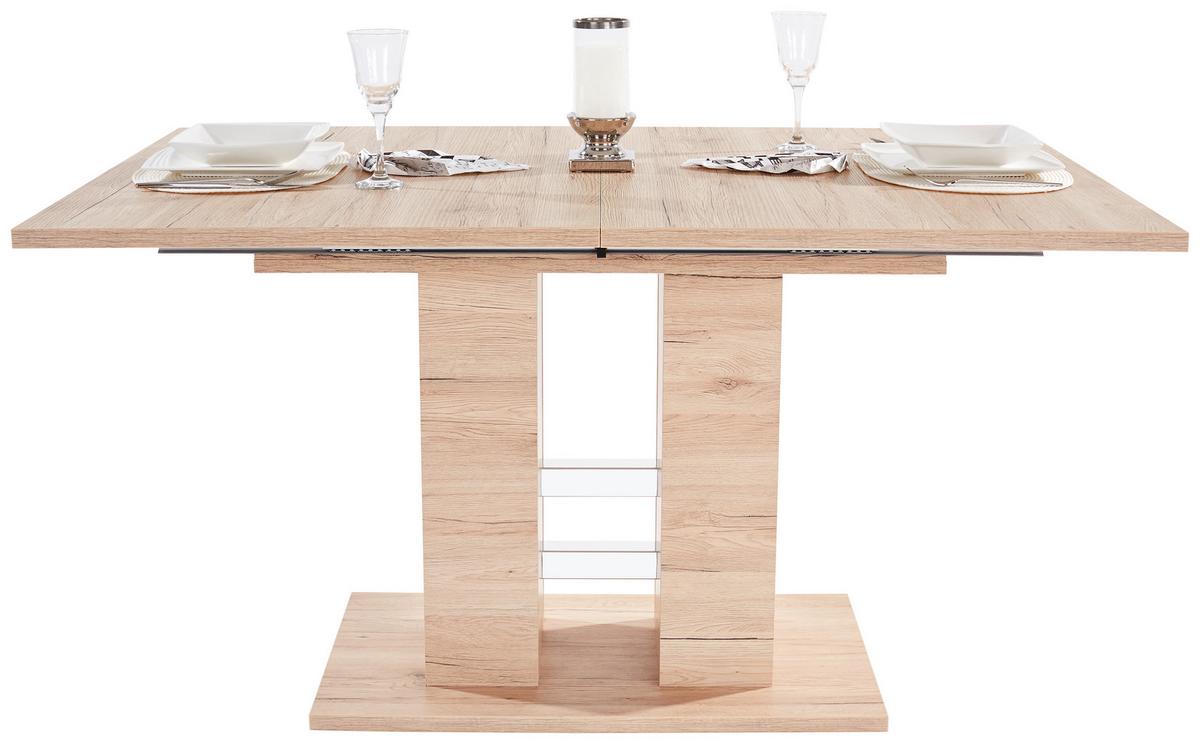 Raztegljiva Miza Helena, Barva Hrasta, 140-220 X 90 Cm - barve hrasta, Konvencionalno, leseni material (140-220/76/90cm) - Mömax
