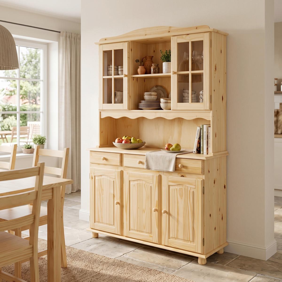 Rustikalna Kredenca Toscana, Les Bora - barve bora, Trendi, les (130/198/43cm) - P & B