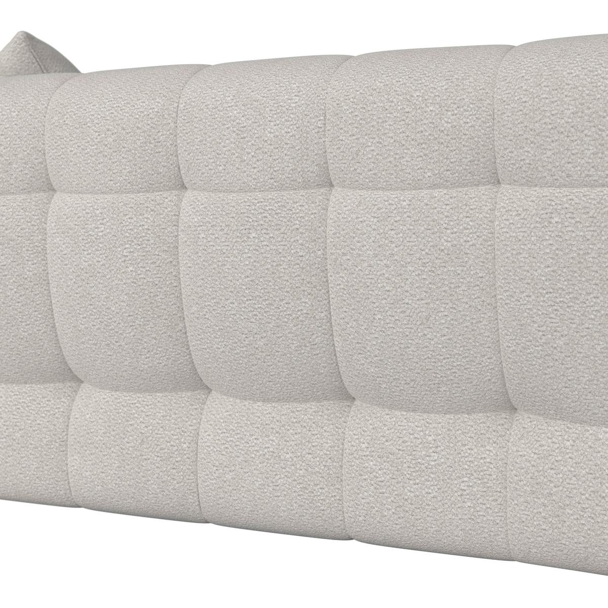 Wohnlandschaft Magda Bouclé Greige - Greige/Beige, MODERN, Holz/Kunststoff (268/157cm) - Bessagi Home
