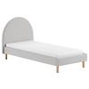 Kinder-/Juniorbett ca. 90x200 cm Grau - Naturfarben/Grau, ROMANTIK / LANDHAUS, Holz/Textil (90/200cm) - MID.YOU