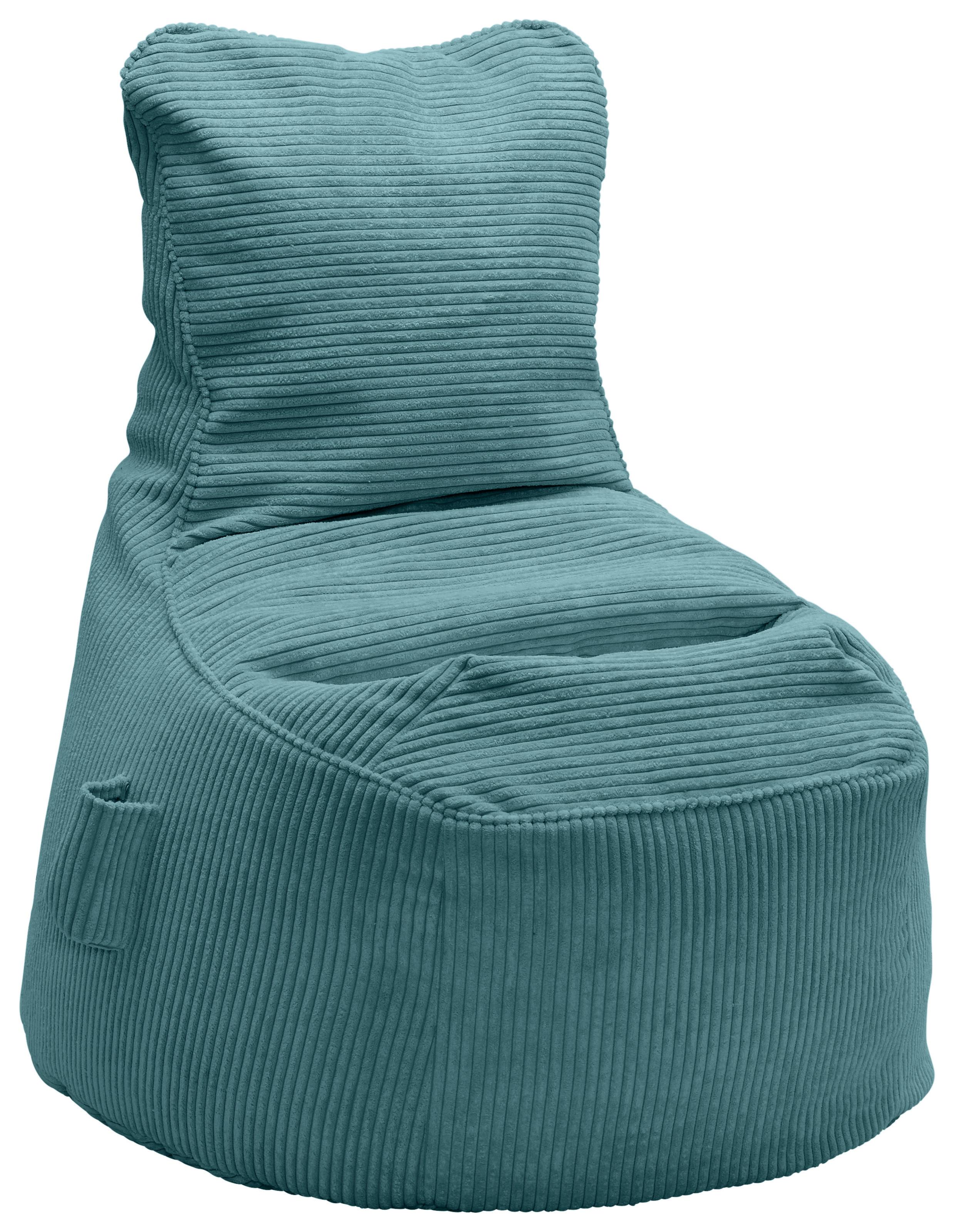 Sitzsack Cortana Cord Petrol - Petrol, MODERN, Textil (85/100/85cm) - Mömax