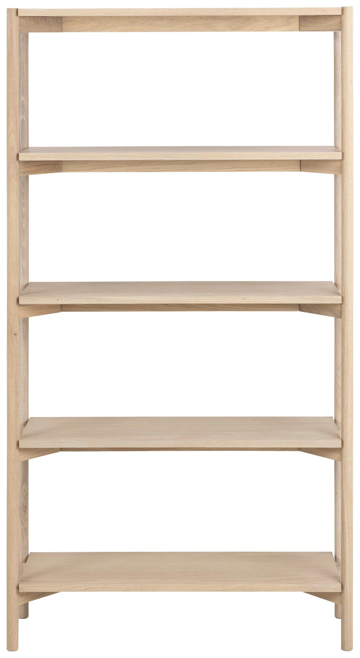 REGAŁ OXFORD - kolor dębowy, Trend, materiał drewnopochodny/drewno (86/160/30cm)
