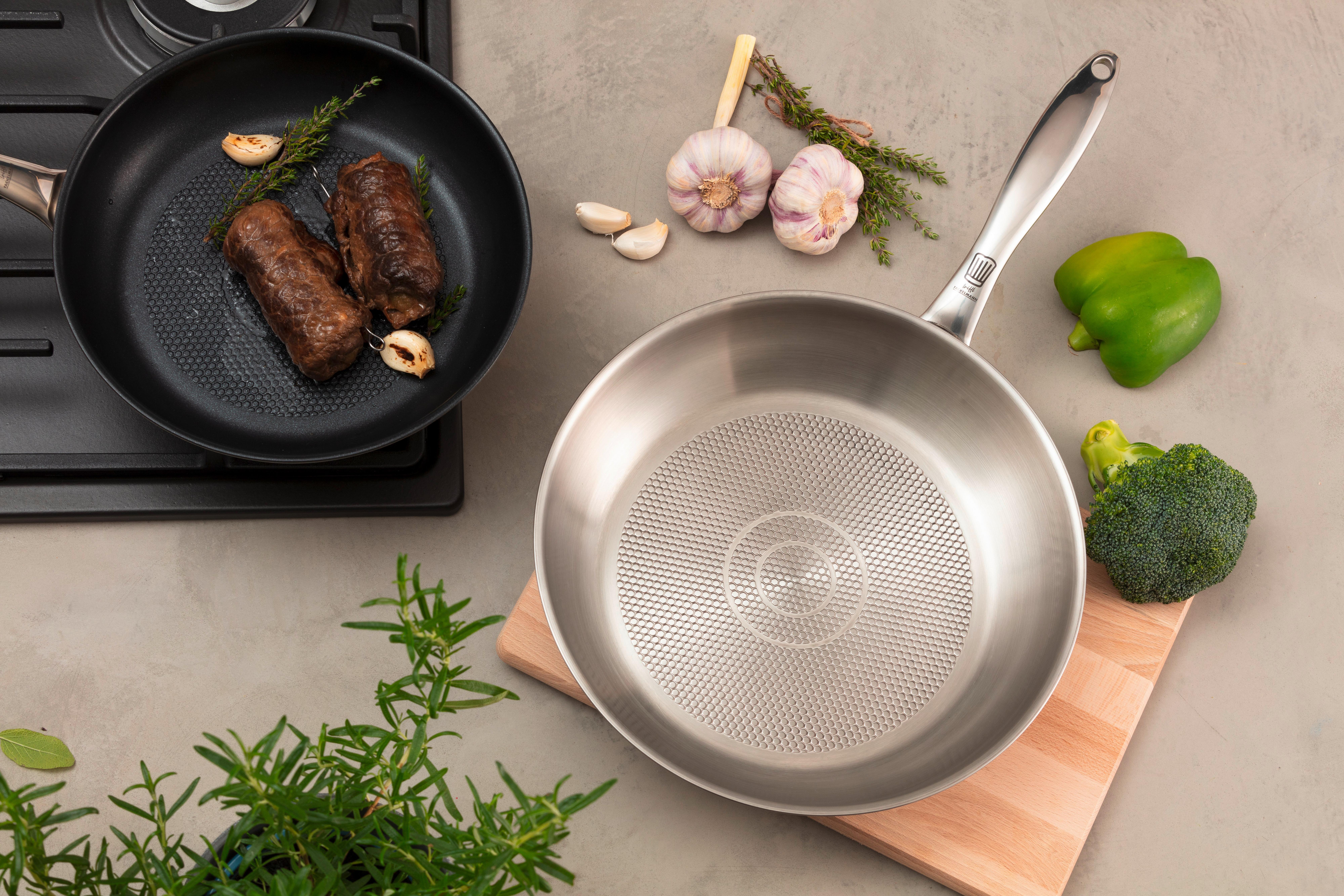 Tigaie pentru prăjit Munich - argintiu, Design, metal (28cm) - Chefkoch+Fackelmann