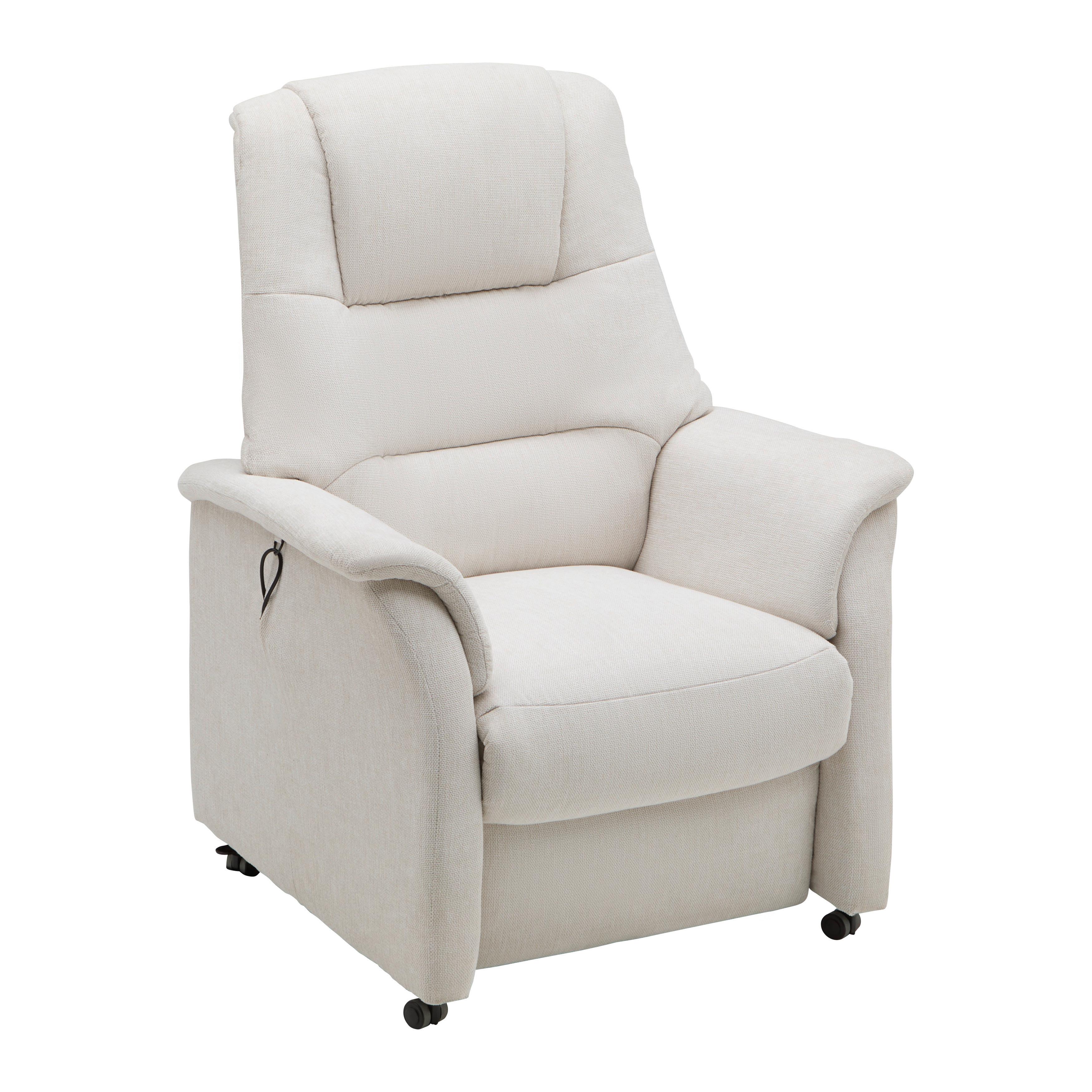 Relaxsessel Garda Creme - Creme, MODERN, Textil (85/110/85cm)
