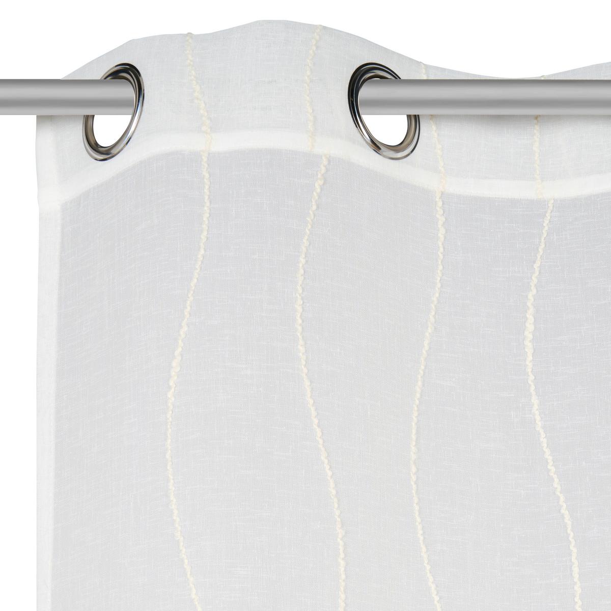 ZASŁONA NA PRZELOTKACH VALLE - kolor naturalny, Basics, tkanina (140/245cm) - Esposa